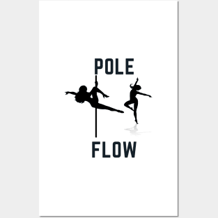 Pole Flow - Pole Dance Design Posters and Art